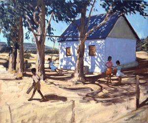 Casinha branca, Karoo, África do Sul